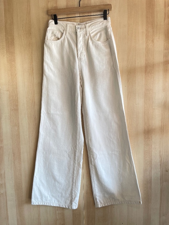 Favorite Daughter Denim - Favorite Daughter The Marsha Gardenia  White Wide-Leg Jeans